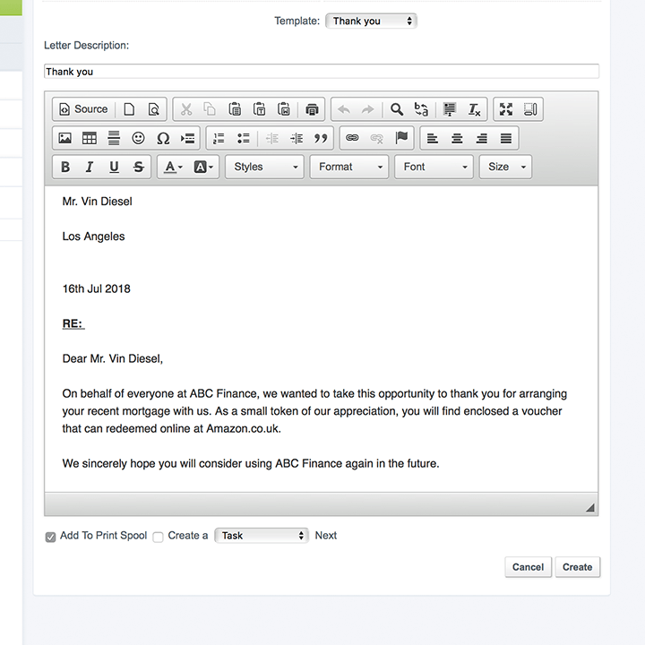 screen shot